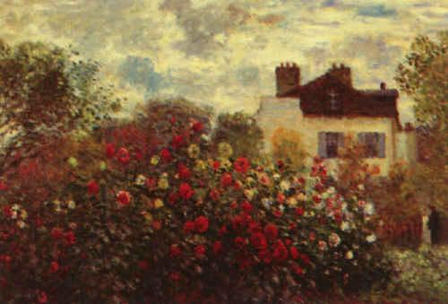 Claude Monet Artist s Garden at Argenteuil oil painting picture